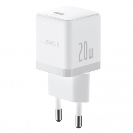 Seina kiirlaadija Palm 20W USB-C QC3.0 PD3.0 koos USB-C kaabliga 1m, valge