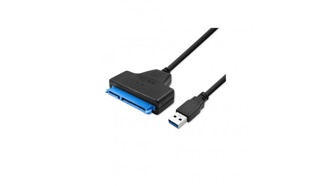 SATA Adapter - Qoltec 51855 USB 3.0 for 2.5'' HDD/SSD Black