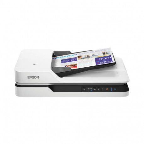 Epson WorkForce DS-1660W Flatbed Scanner A4 Colour 25 ppm 1200x1200DPI USB Wi-Fi Ethernet LAN