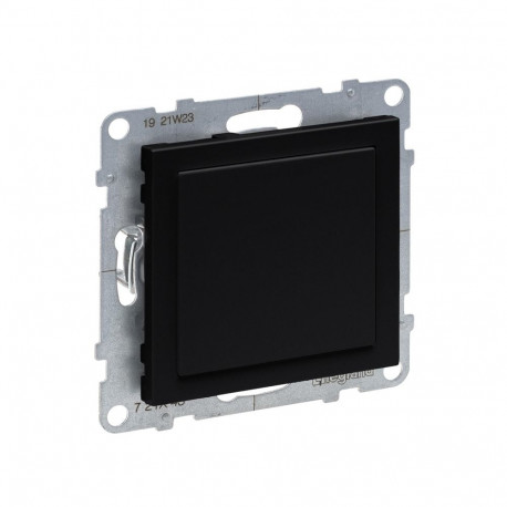 BLANKING PLATE WITH MOSAIC ADAPTOR BLACK