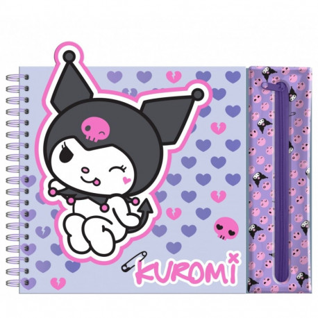 Creative set Kuromi Hello Kitty with crayons