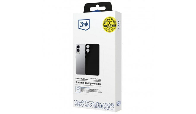 3MK Hardy MagSilicone Case for Samsung Galaxy S25 Edge Black
