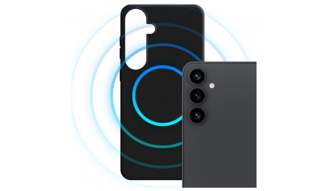 3MK Hardy MagSilicone ümbris Samsung Galaxy S25 must