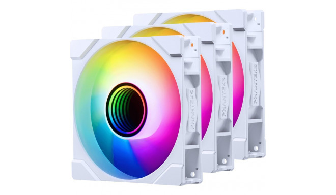 Phanteks M25 Gen2 120 mm PWM DRGB reverse ventilaator, valge, 3 tk
