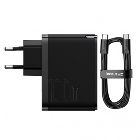 Baseus GaN5 Pro Fast Universal GaN USB Charger Type C | USB 100W PD3.0, QC4.0 +, AFC white (CCGP0902
