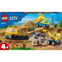 LEGO City Great Vehicles 60391 - ehitusplatsimasinad, kraana ja rusikakuul