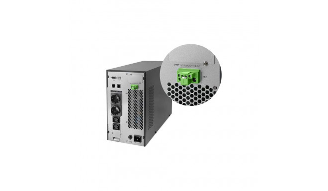 QOLTEC 52282 katkematu toiteallikas UPS / 3kVA / 3000W / võimsustegur 1.0 / LCD / EPO / USB / online