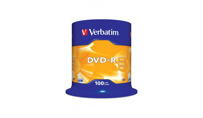 Verbatim DVD-R Recordable Disks 100pcs
