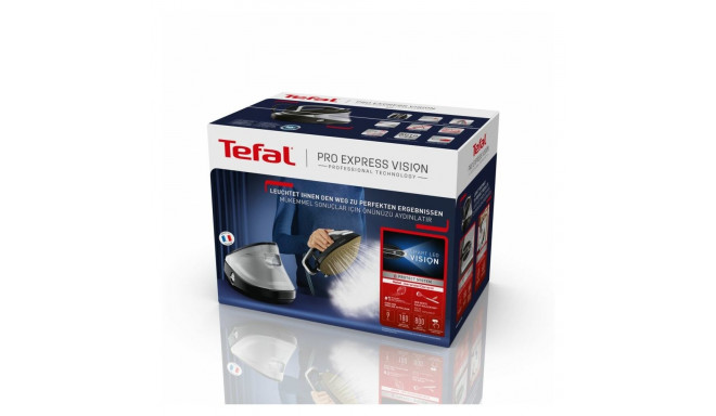 Tefal Pro Express Vision GV9821 3000 W 1.2 L Durilium AirGlide Autoclean tallaga must, hõbedane