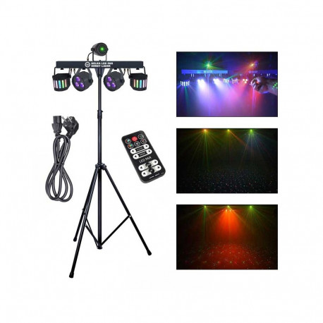 LIGHT4ME Belka LED Par Derby Laser - lighting kit