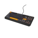 GENESIS Thor 230 TKL klaviatuur gaming USB + RF juhtmevaba + Bluetooth QWERTY must, hall, oranž