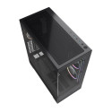 Gembird mängukorpus Fornax X550 akvaariumitüüpi, ATX, 2x USB 3.2 + 1x USB Type-C, must