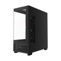 Gembird mängukorpus Fornax X550 akvaariumitüüpi, ATX, 2x USB 3.2 + 1x USB Type-C, must