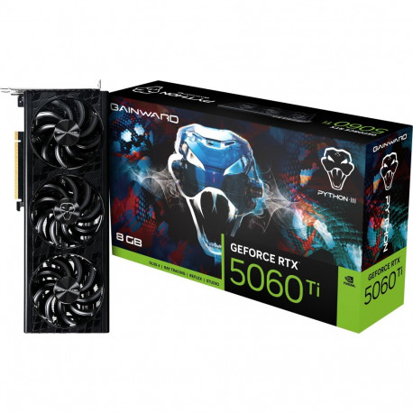 GeForce graafikakaart RTX 5060 Ti Python III 8GB (DLSS 4, 3x DisplayPort, 1x HDMI 2.1)