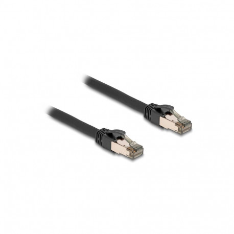 DeLOCK RJ-45 network cable Cat.6a U/FTP ultra flexible (black, 10 meters, inner stainless steel jack