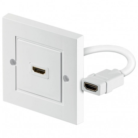 HDMI-Wanddose, Unterputz (weiß)