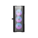 Darkflash DK431 Glass computer case (black) + 4 RGB fans