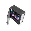 Darkflash DK431 Glass computer case (black) + 4 RGB fans