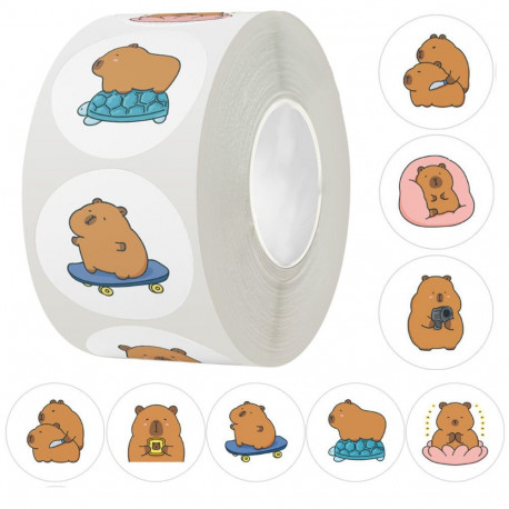 kapübaaraga kleebised lint mitmekesised mustrid 2,5cm 500tk