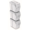 Zestaw koszy sorteerimiseks Sortibox 3x20L valged ISWB20S3