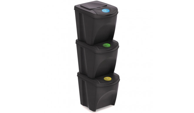 Sortibox 3x25L antratsiit jäätmete sorteerimise kastide komplekt