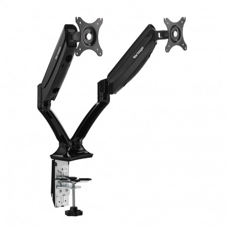 Monitori lauakinnitus kahele monitorile Vantage Office Duo, must, gaasiamort, pööratav 270°, ulatus 