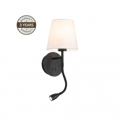 seinavalgusti RAMZI 18237-BK 60W E27 3W LED