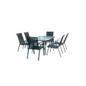 OUTD FURNIT SET 6 tooli 1 laud must HC-891
