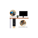 Techly ICA-CS 62 CPU holder Desk-mounted CPU holder Black
