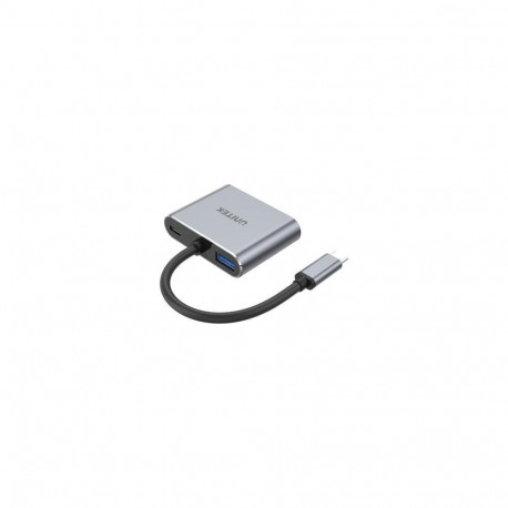 UNITEK D1049A laptop dock/port replicator USB 2.0 Type-C Silver