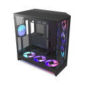 PC CASE NZXT H9 FLOW RGB+ (2025) MIDI TOWER WINDOW BLACK