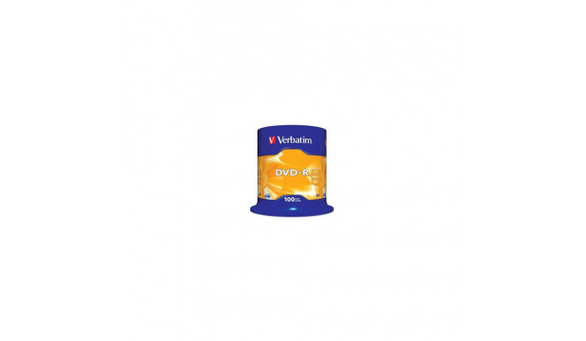 Verbatim DVD-R 4.7GB 16X 100pack AZO MATT SILVER cake box -