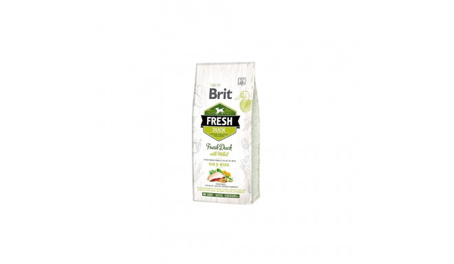 Brit Fresh täiskasvanute aktiivsete koerte kuivtoit pardiga ja hirsiga 12 kg