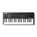 Akai MPK Mini Plus MIDI klaviatuur 37 klahvi USB must, punane, valge