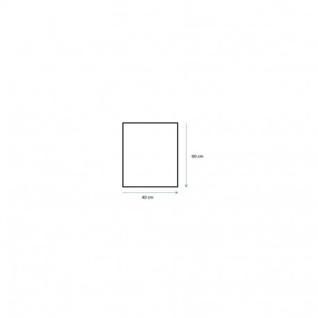 MIRROR HUNG LUSTRO NERO 60X40CM