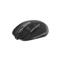 OMEGA MOUSE WIRELESS RECHARGEABLE BLACK GREY [46045]