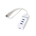 OMEGA USB 3.0 HUB 4 PORT WHITE [42463]