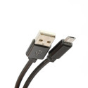 OMEGA METAL MICRO USB TO USB 1.8A 1M BLACK [44208]
