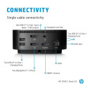 HP USB-C/A Universal DisplayLink Dock G2 120W - 4x USB 3.0, 1x USB-C, 2x DisplayPort, 1x HDMI 2.0, 1