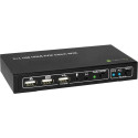 Techly Switch 2 Port HDMI/USB 2x1 KVM Switch with Audio