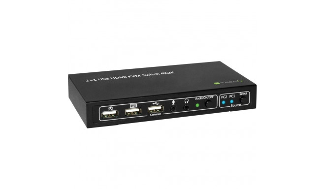 Techly Switch 2 Port HDMI/USB 2x1 KVM Switch with Audio
