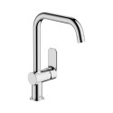 Sink mixer, ORAS LINEA, high curved spout, chrome color