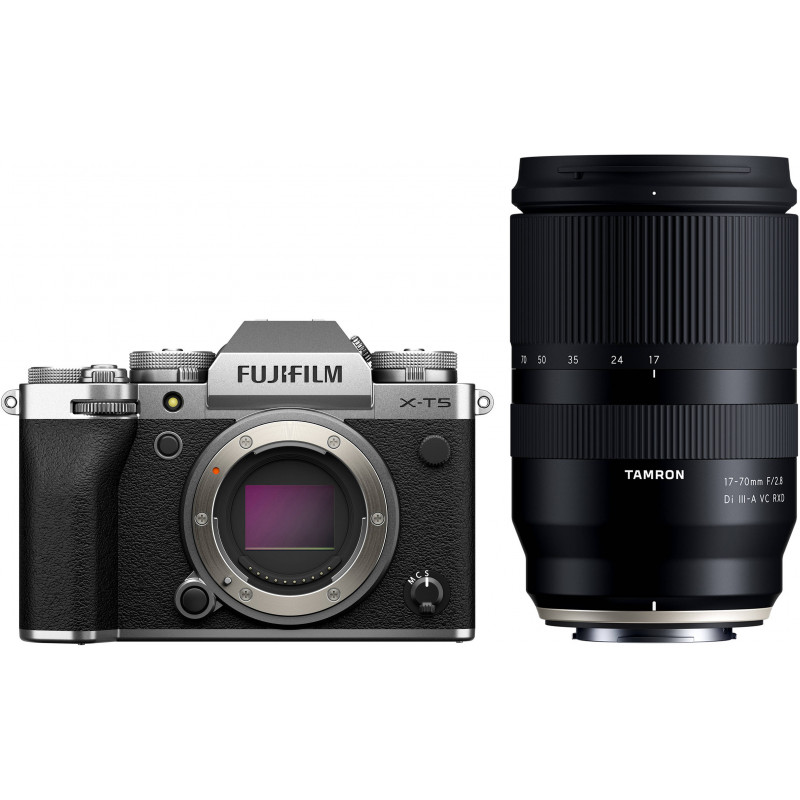 Fujifilm X-T5 + Tamron 17-70mm, hõbedane
