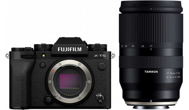 Fujifilm X-T5 + Tamron 17-70mm, black