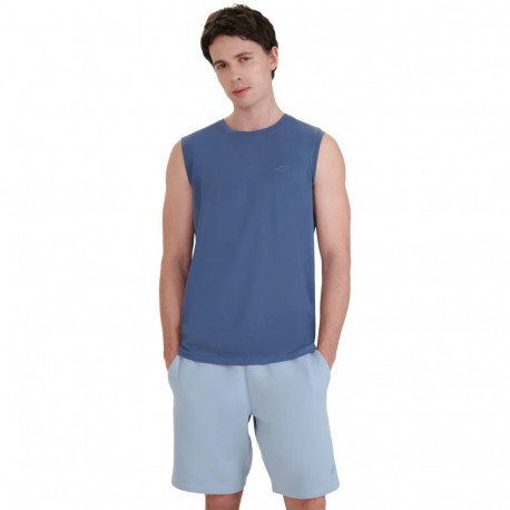 Koszulka męska 4F M125 denim 4FWMM00TSLEM125 32S XL