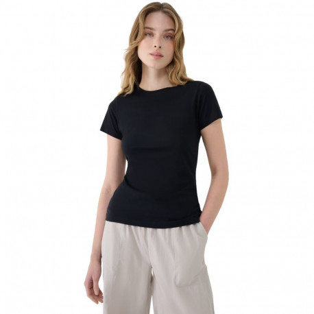 Koszulka damska 4F F1995 głęboka czerń 4FWSS25TTSHF1995 20S 2XL