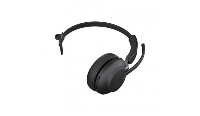 JABRA Evolve2 65 MS Mono on-ear konverteeritav Bluetooth juhtmevaba USB-A mürasummutav must peakompl