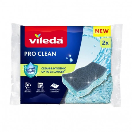 viskoosist ensüümidega küürimissvamm Vileda Pro Clean 2 tk