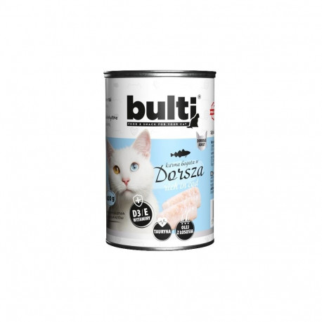 BULTI Rich in cod - wet cat food - 400g