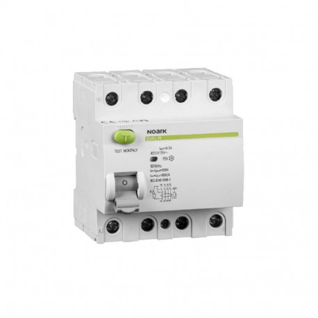 108370 Noark Ex9L-N 4P 40A A 300mA residual current circuit breakers